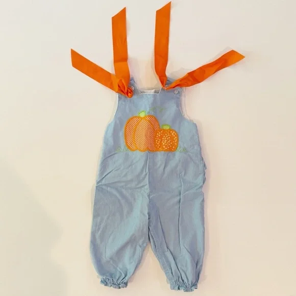 The Bailey Boys 9M Pumpkin Romper - Picture 10 of 10